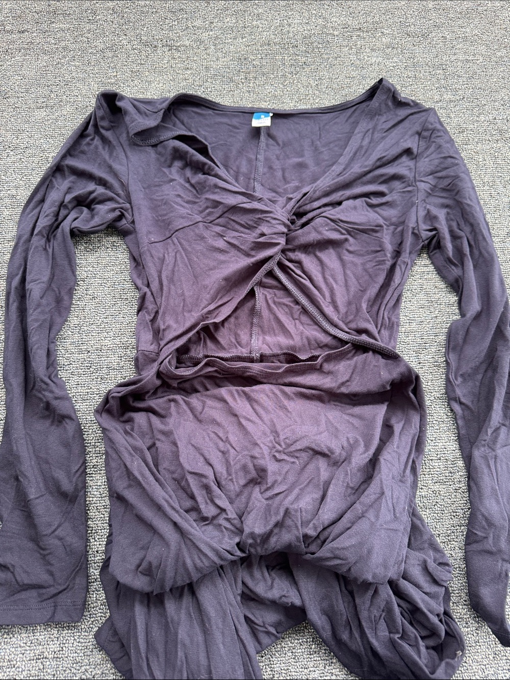 Old Navy Twist-Front Long Sleeve Top - Plum
